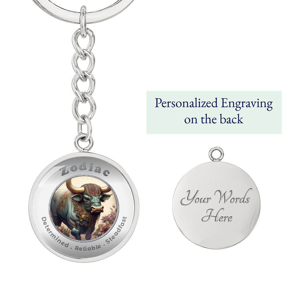 Ox - Chinese Zodiac - Affirmation Keychain - More Than CharmsMore Than Charms