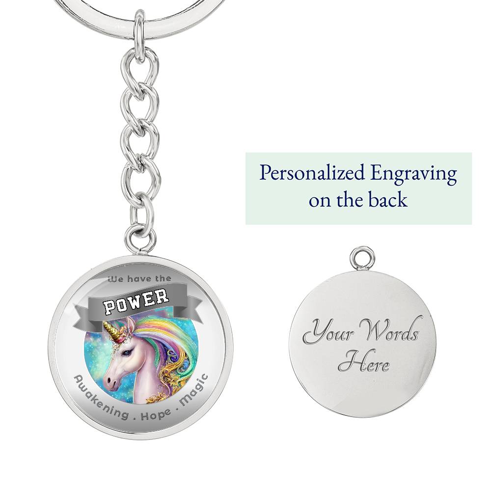 Unicorn Power Animal Affirmation Keychain - More Than CharmsMore Than Charms