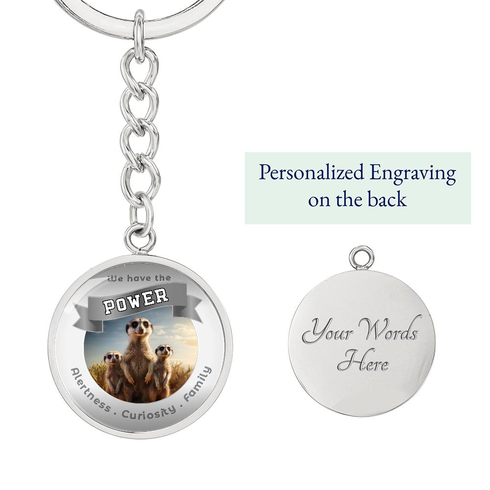 Meercat - Power Animal Affirmation Keychain - More Than CharmsMore Than Charms