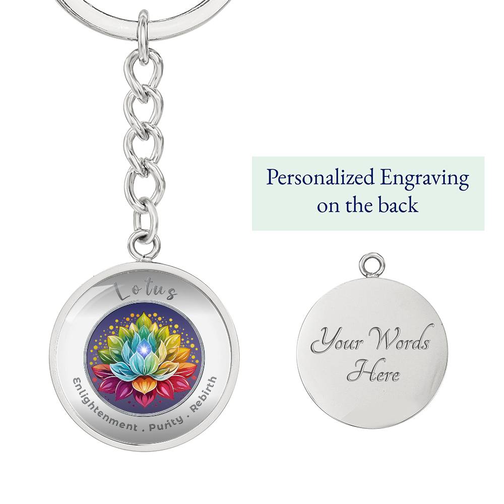 Lotus - Affirmation Keychain - More Than CharmsMore Than Charms