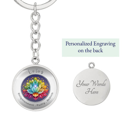 Lotus - Affirmation Keychain - More Than CharmsMore Than Charms