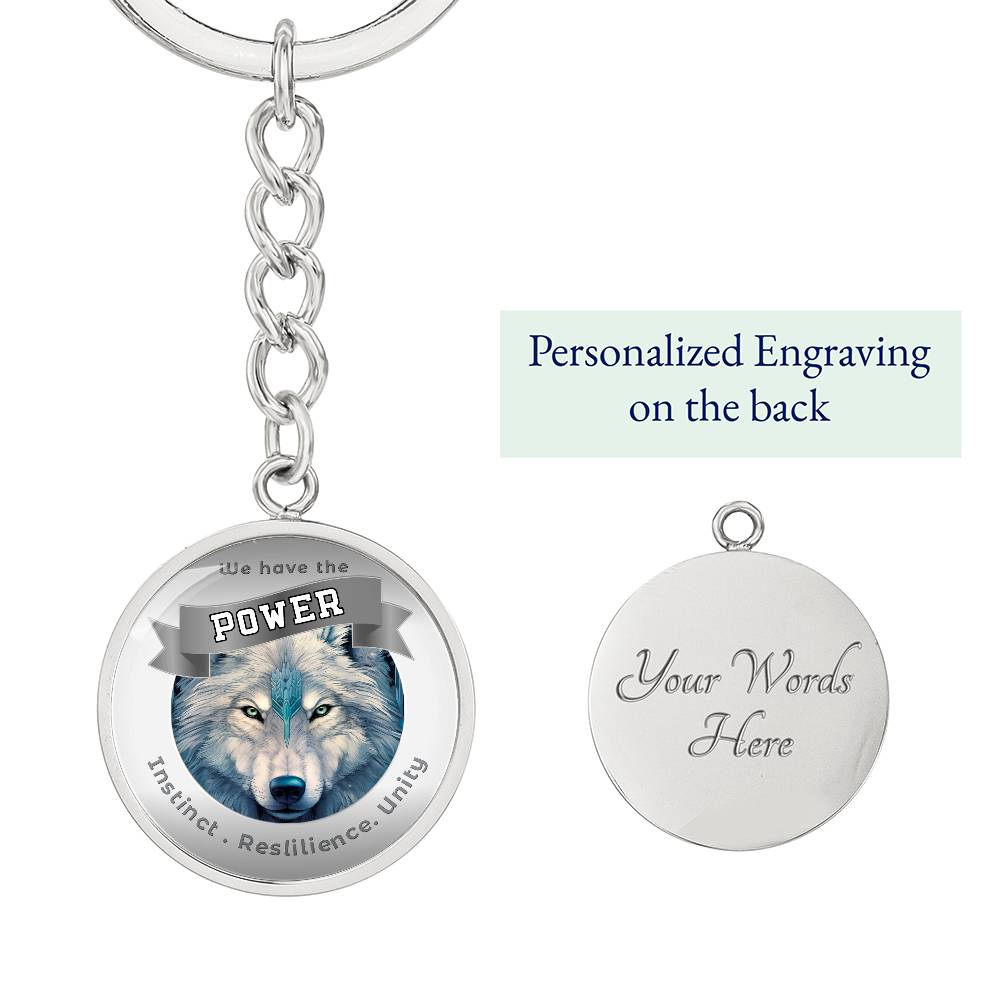 Wolf - Power Animal Affirmation Keychain - More Than CharmsMore Than Charms