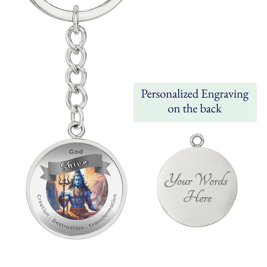 Shiva - Affirmation Keychain For Creation Destruction Transformation- More Than CharmsMore Than Charms