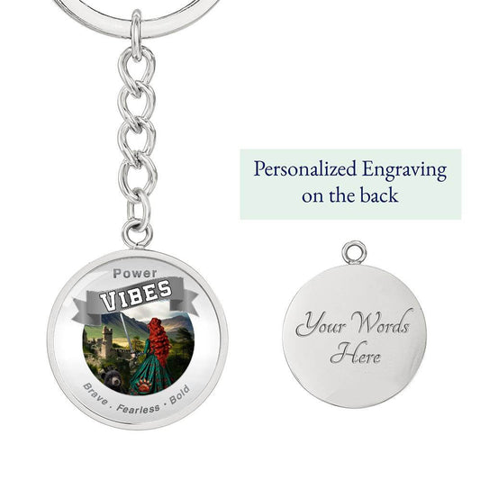 Power Vibes Affirmation Keychain - Brave Archer
