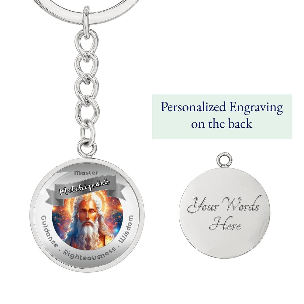 Melchizedek - Affirmation Keychain For Guidance, Righteousness & Wisdom - More Than CharmsMore Than Charms