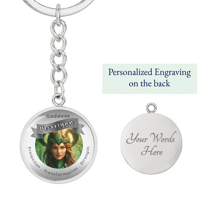 Morrigan - Affirmation Keychain For Protection Transformation Strength - More Than CharmsMore Than Charms