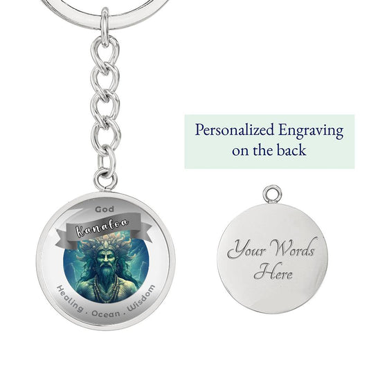 God Kanaloa - Affirmation Keychain For Healing Ocean Wisdom- More Than CharmsMore Than Charms