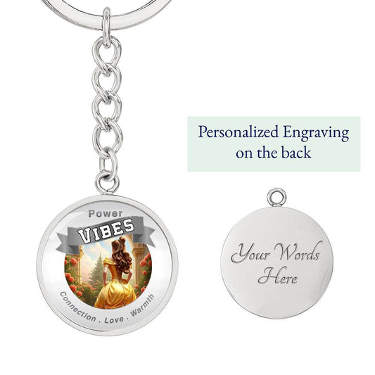 Power Vibes Affirmation Keychain -  Love of Beauty