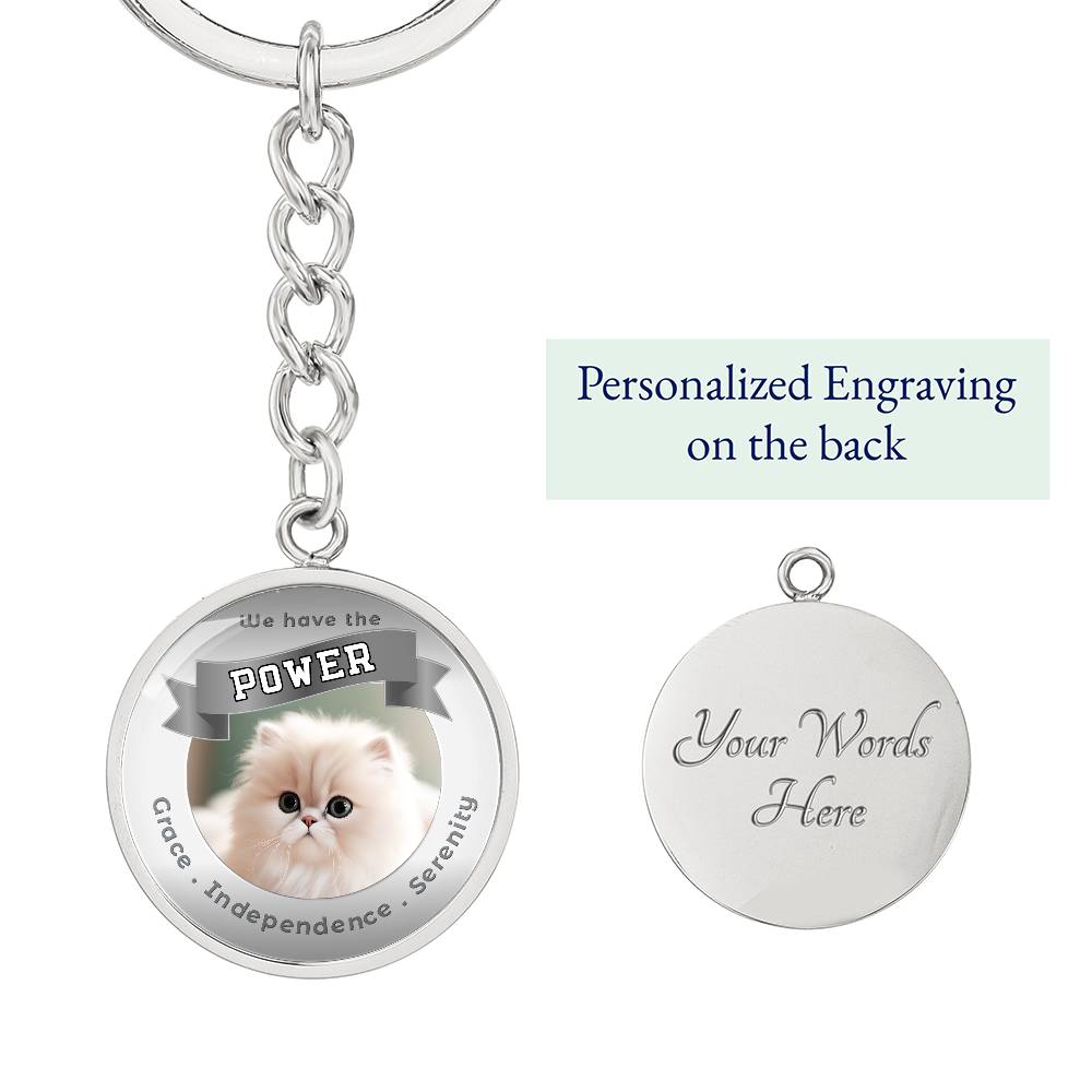 Persian - Cat Power Animal Affirmation Keychain - More Than CharmsMore Than Charms