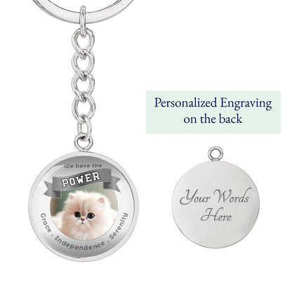 Persian - Cat Power Animal Affirmation Keychain - More Than CharmsMore Than Charms