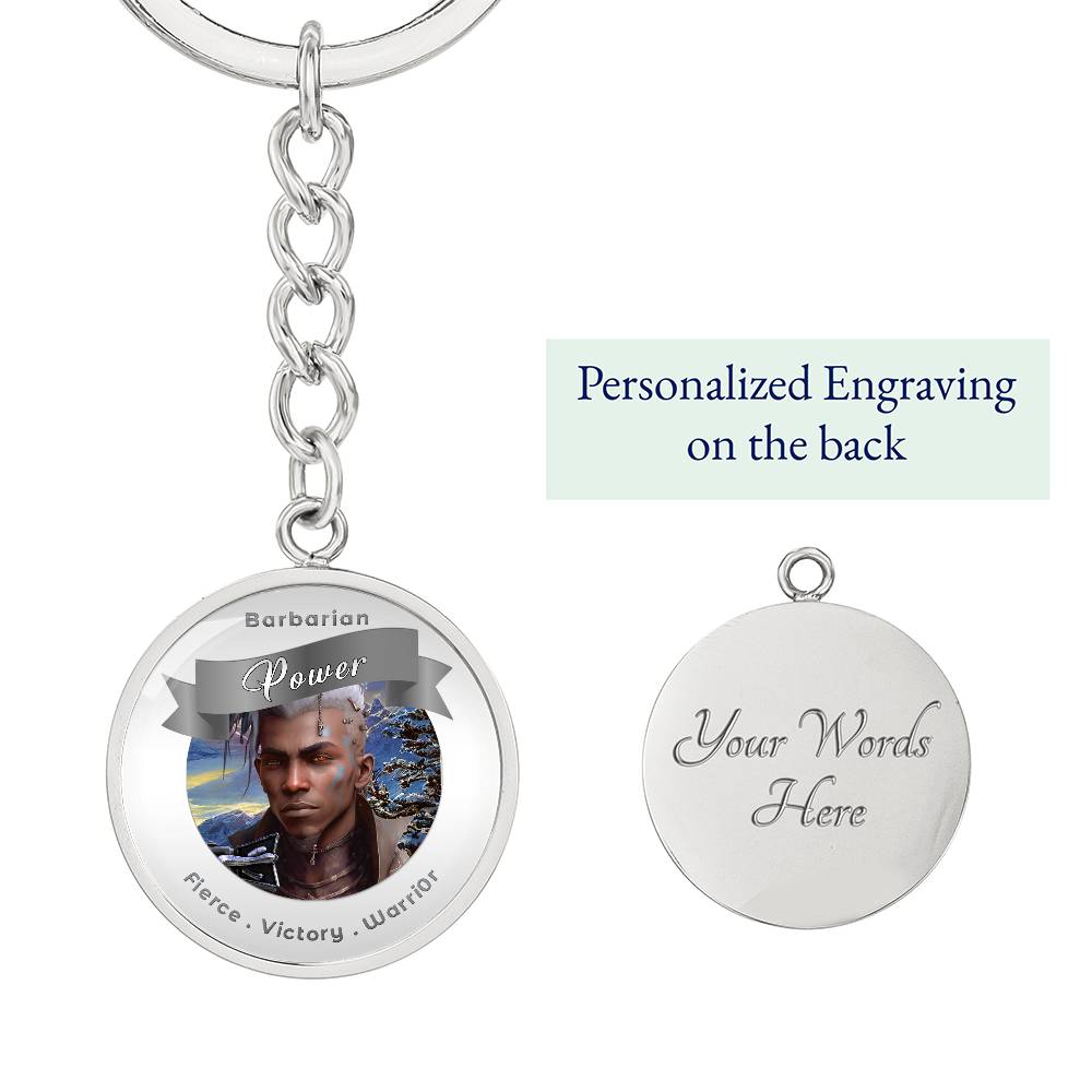Barbarian - RPG Fantasy Affirmation Keychain - More Than CharmsMore Than Charms