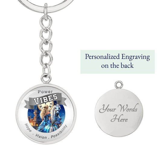 Power Vibes Affirmation Keychain - Dreamer’s Slipper