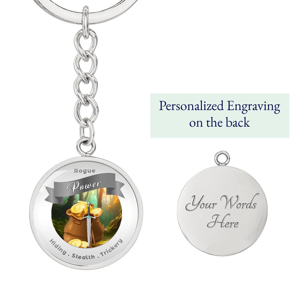 Rogue 2 - RPG Fantasy Affirmation Keychain - More Than CharmsMore Than Charms