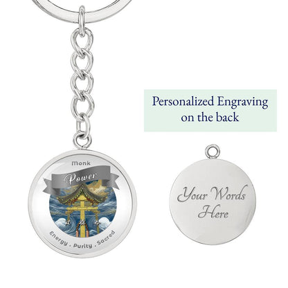 Monk 2 - RPG Fantasy Affirmation Keychain - More Than CharmsMore Than Charms