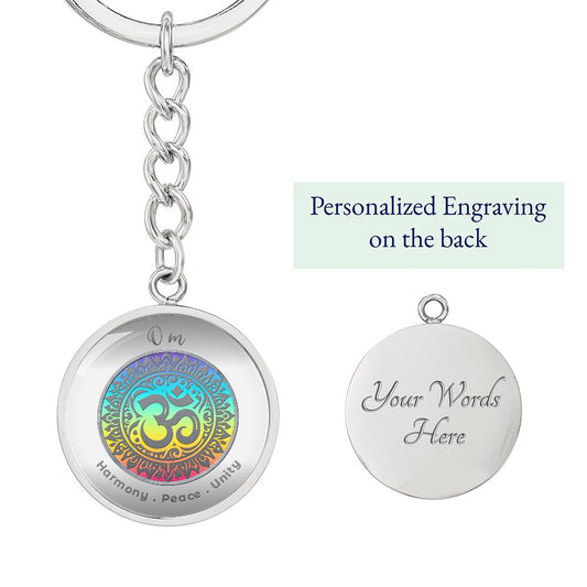 Om - Affirmation Keychain - More Than CharmsMore Than Charms
