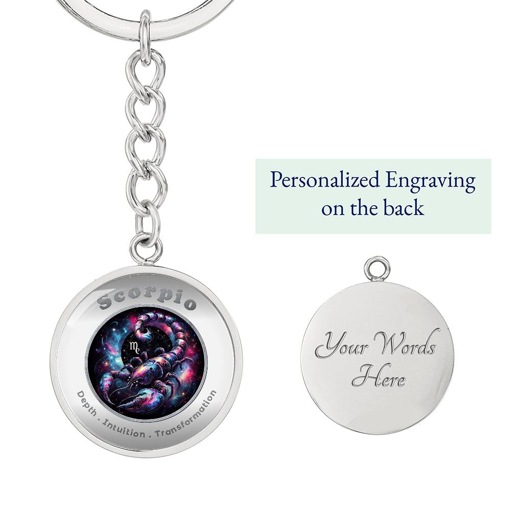 Scorpio- Affirmation Keychain - More Than CharmsMore Than Charms