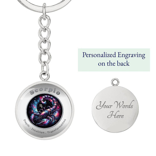 Scorpio- Affirmation Keychain - More Than CharmsMore Than Charms