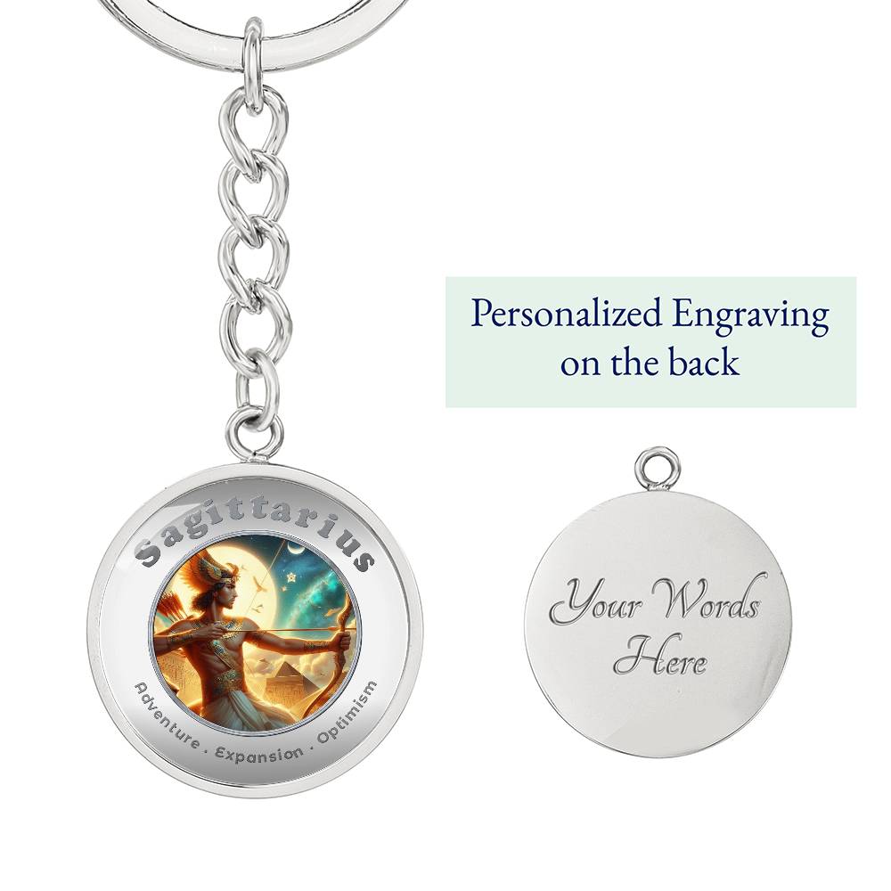 Sagittarius - Affirmation Keychain - More Than CharmsMore Than Charms