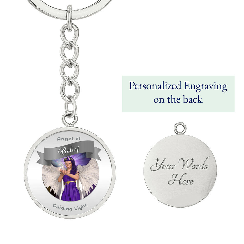 Belief - Guardian Angel Affirmation Keychain - More Than CharmsMore Than Charms
