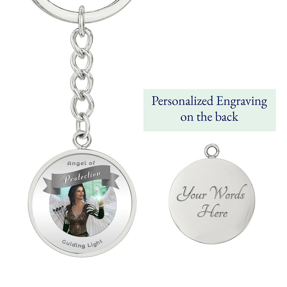Protection - Guardian Angel Affirmation Keychain - More Than CharmsMore Than Charms