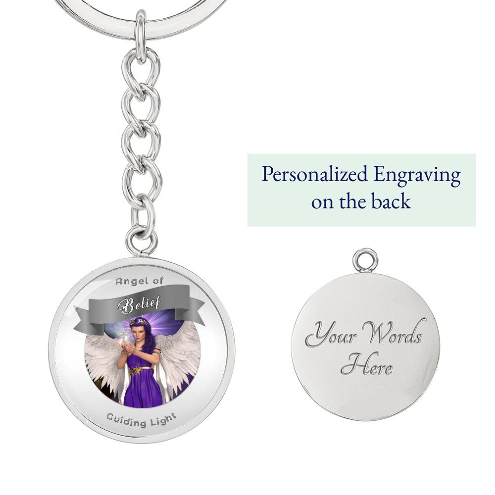 Belief - Guardian Angel Affirmation Keychain - More Than CharmsMore Than Charms