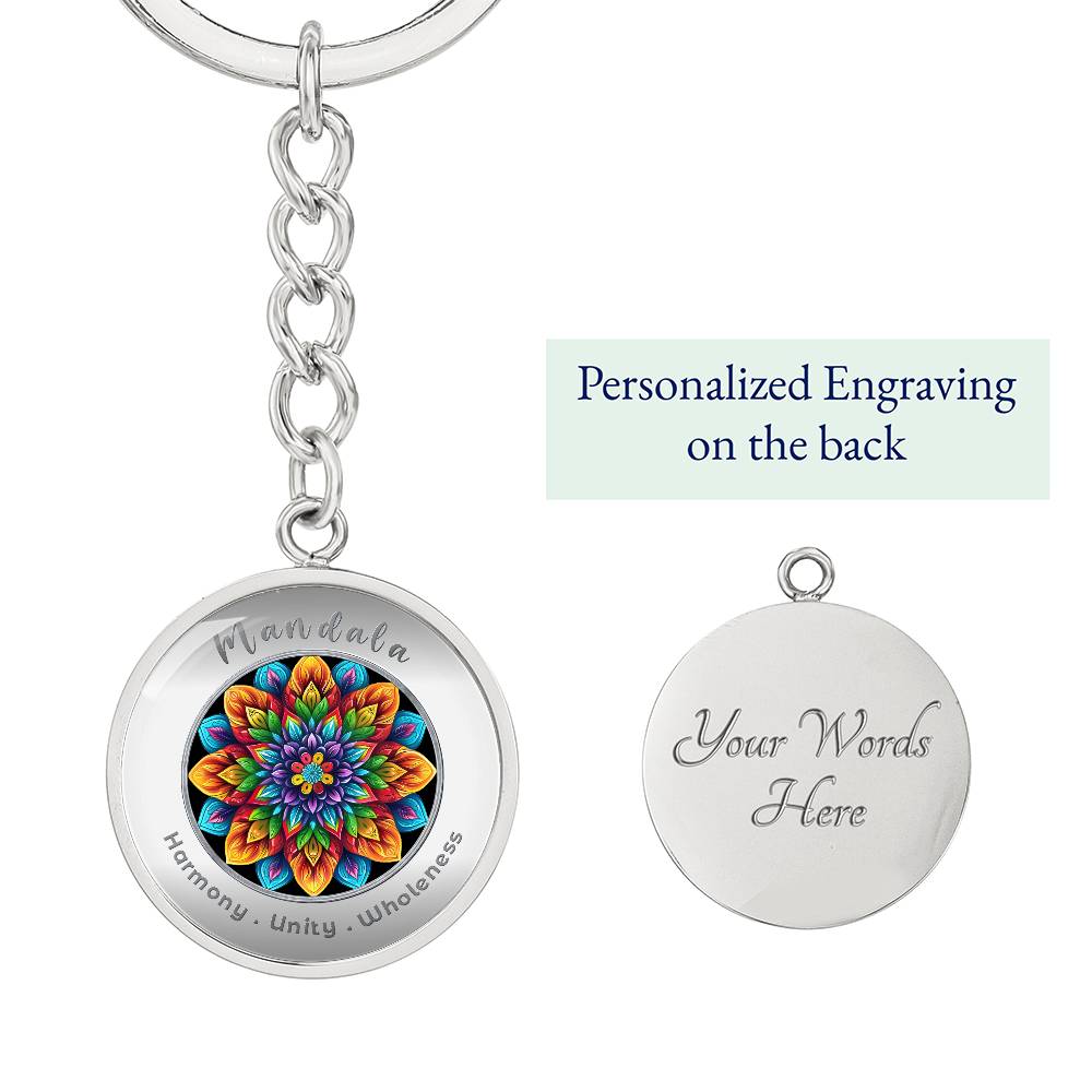 Mandala - Affirmation Keychain - More Than CharmsMore Than Charms