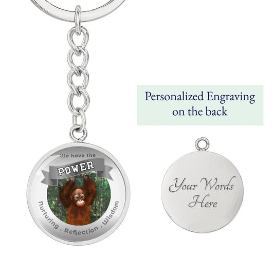 Orangutan - Power Animal Affirmation Keychain - More Than CharmsMore Than Charms