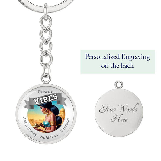 Power Vibes Affirmation Keychain - Desert Freedom