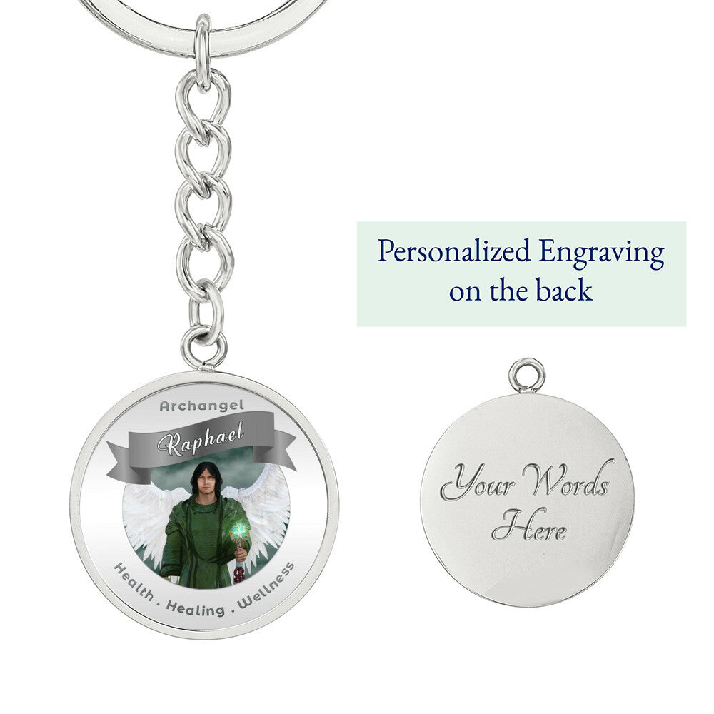Archangel Raphael - Affirmation Keychain For Healing & Health - More Than CharmsMore Than Charms
