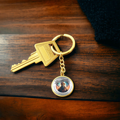 Ranginui- Affirmation Keychain For Connection Enlightenment Vastiness- More Than CharmsMore Than Charms