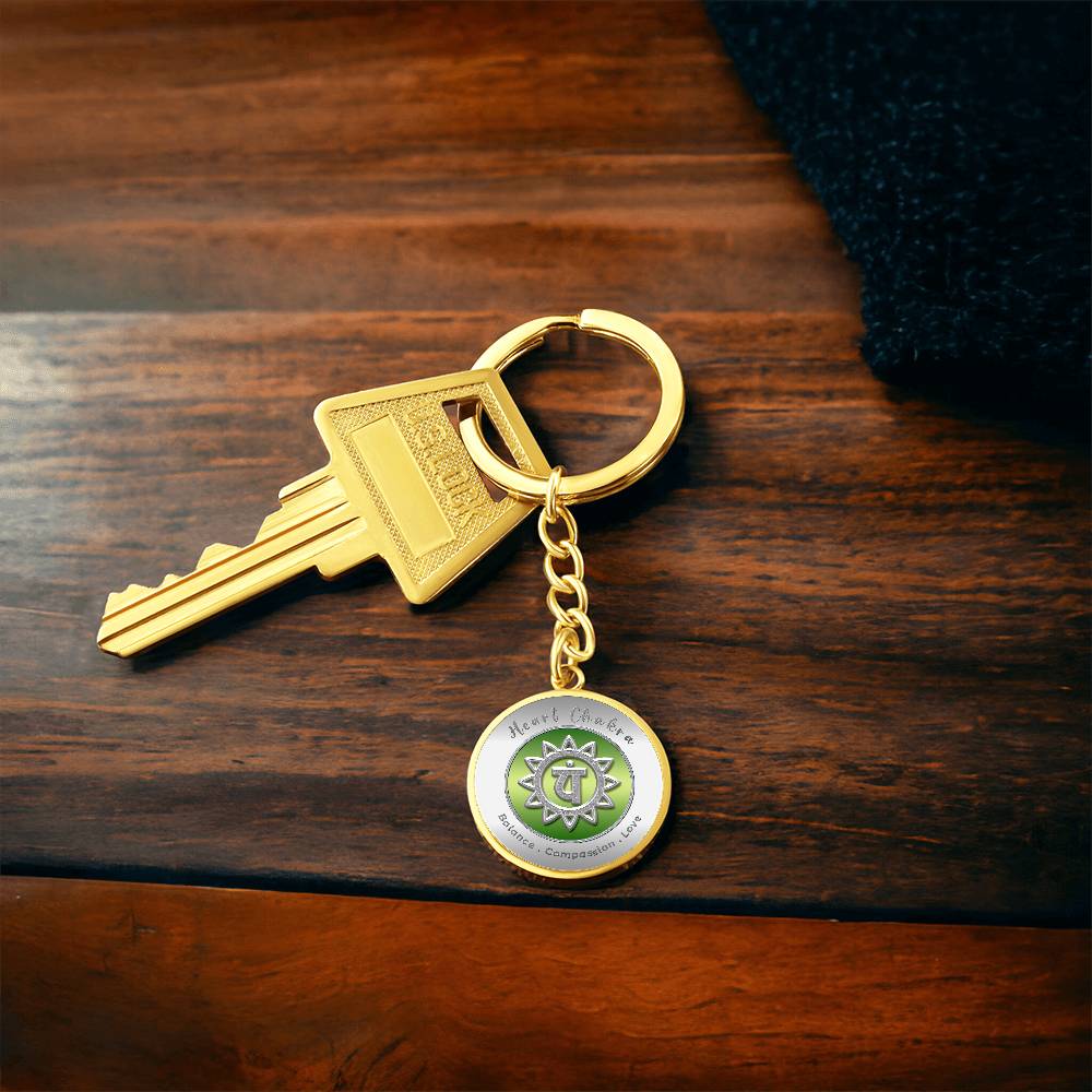 Heart Chakra - Love Compassion Balance - Affirmation Keychain - More Than CharmsMore Than Charms