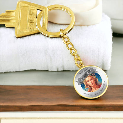 Goddess Aphrodite - Affirmation Keychain For Beauty Love Sensuality - More Than CharmsMore Than Charms