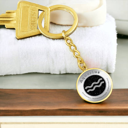 Aquarius - Affirmation Keychain - More Than CharmsMore Than Charms