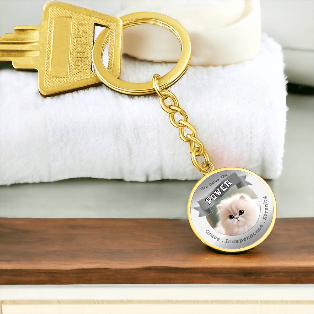 Persian - Cat Power Animal Affirmation Keychain - More Than CharmsMore Than Charms