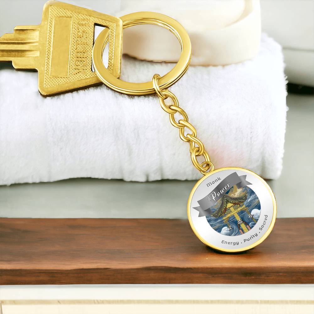 Monk 2 - RPG Fantasy Affirmation Keychain - More Than CharmsMore Than Charms
