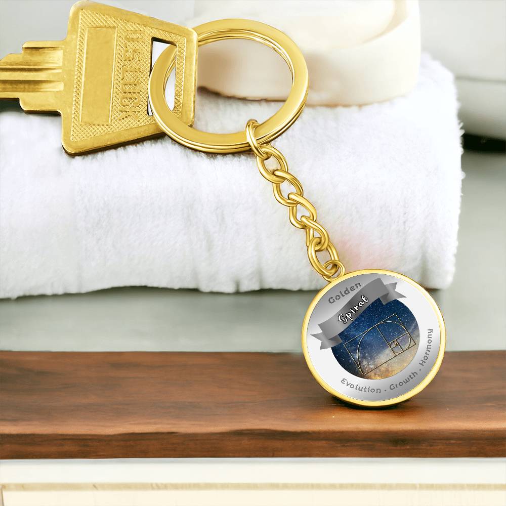 Golden Spiral - Affirmation Keychain - More Than CharmsMore Than Charms