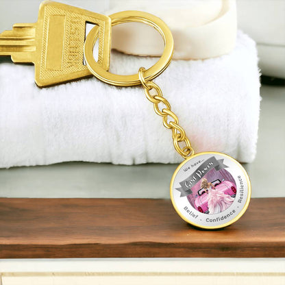 Pink Girl Power - Affirmation Keychain - More Than CharmsMore Than Charms