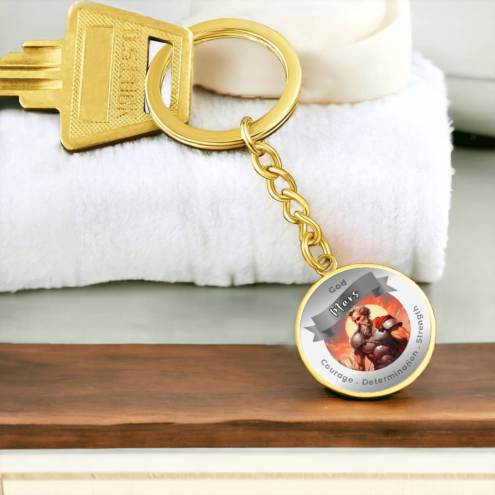 Mars- Affirmation Keychain For Courage Determination Strength - More Than CharmsMore Than Charms