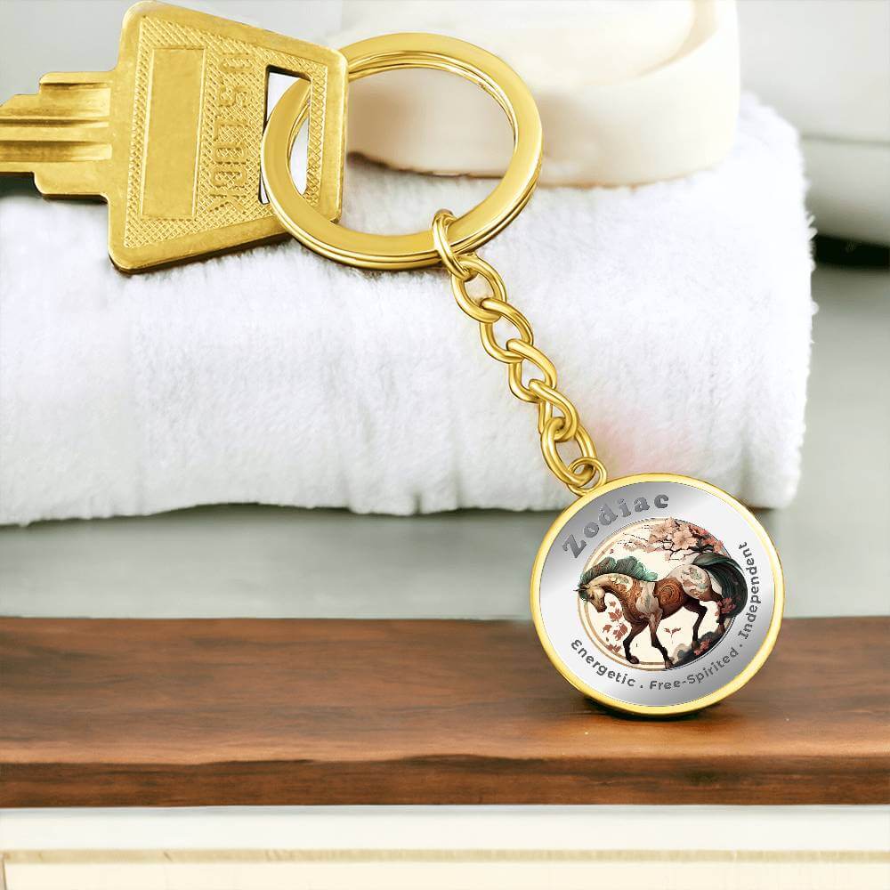 Horse - Chinese Zodiac - Affirmation Keychain - More Than CharmsMore Than Charms