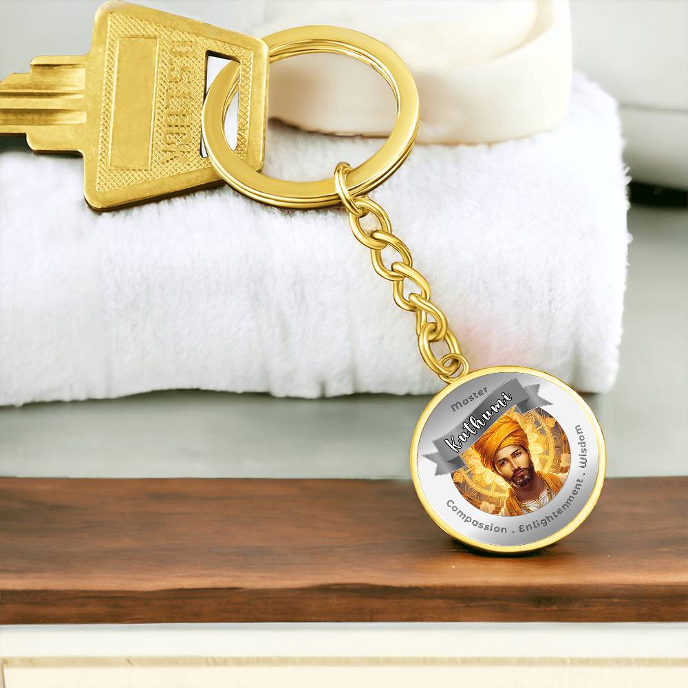 Kuthumi - Affirmation Keychain For Compassion, Enlightenment & Wisdom - More Than CharmsMore Than Charms