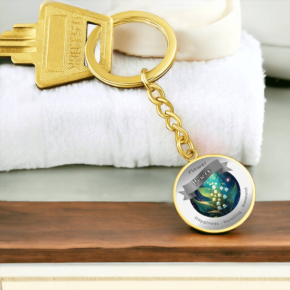 Lily of the Valley - Affirmation Keychain - More Than CharmsMore Than Charms
