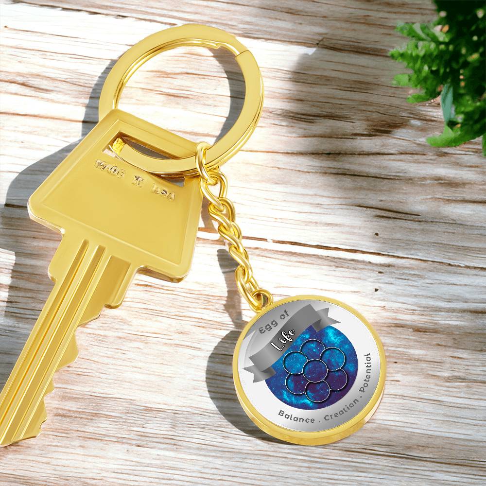 Egg of Life - Affirmation Keychain - More Than CharmsMore Than Charms