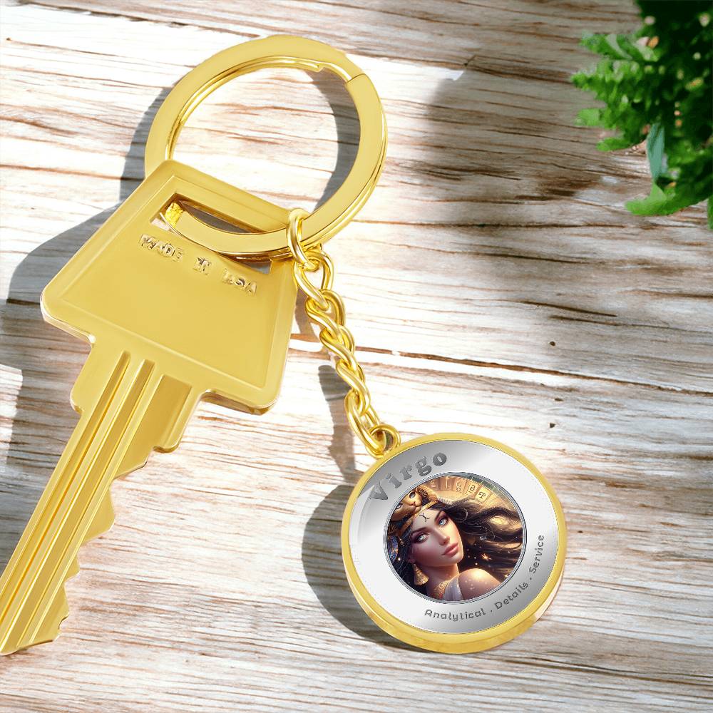 Virgo - Affirmation Keychain - More Than CharmsMore Than Charms