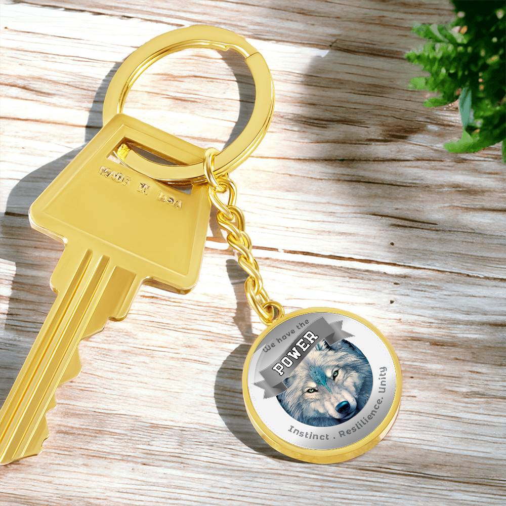 Wolf - Power Animal Affirmation Keychain - More Than CharmsMore Than Charms