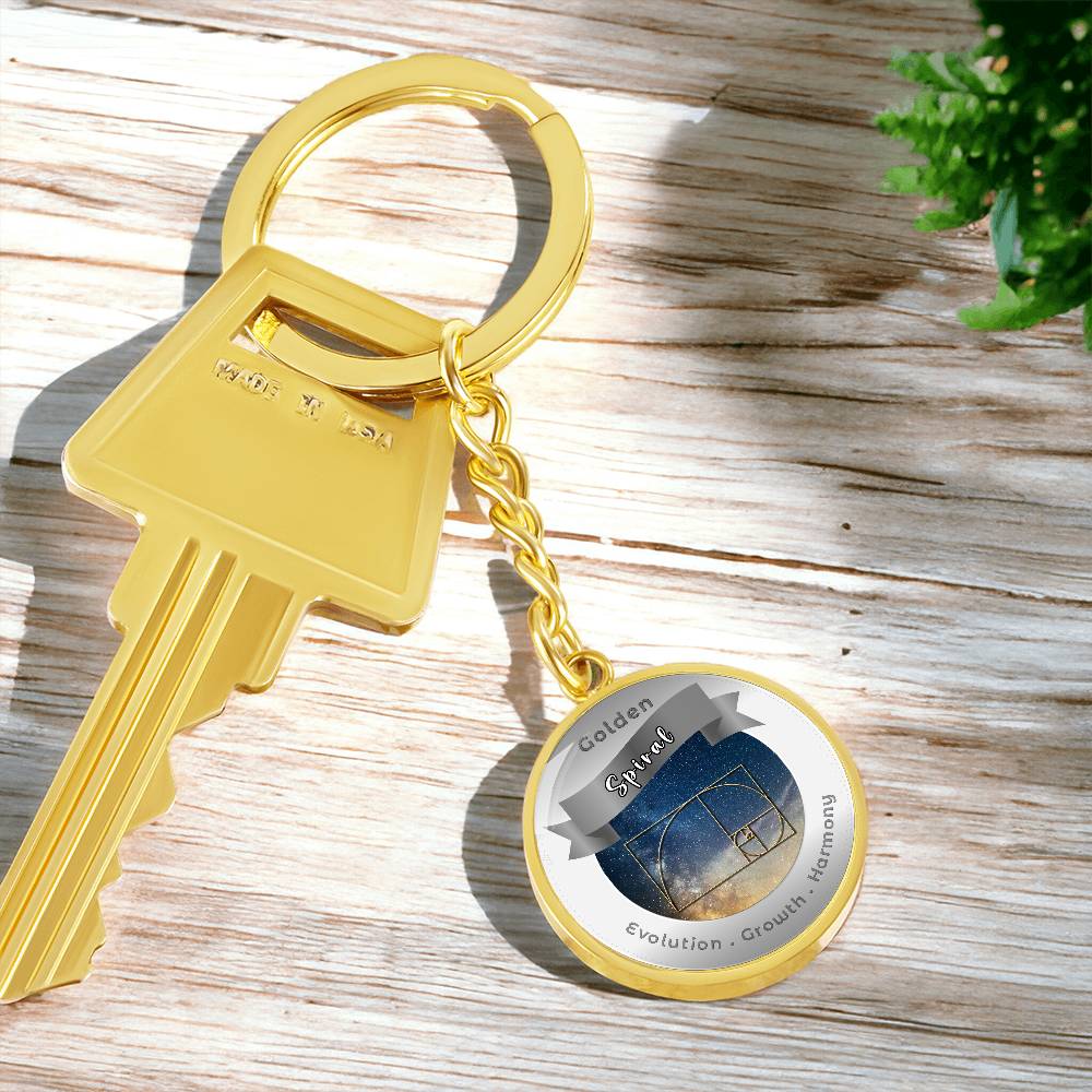 Golden Spiral - Affirmation Keychain - More Than CharmsMore Than Charms