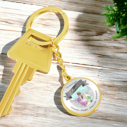 Archangel Raziel - Affirmation Keychain For Dreams, Magic, Past Life & Wisdom - More Than CharmsMore Than Charms