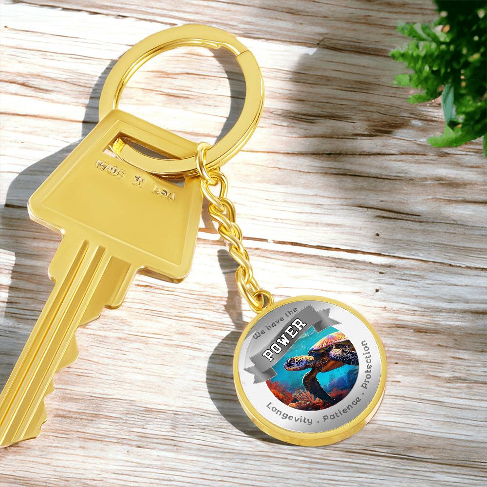 Turtle Power Animal Affirmation Keychain - More Than CharmsMore Than Charms