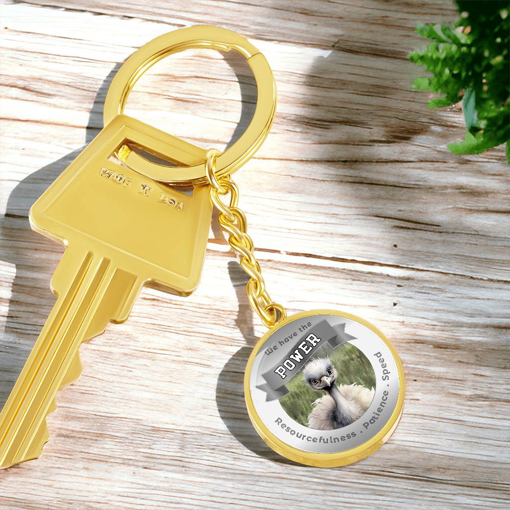 Ostrich - Power Animal Affirmation Keychain - More Than CharmsMore Than Charms