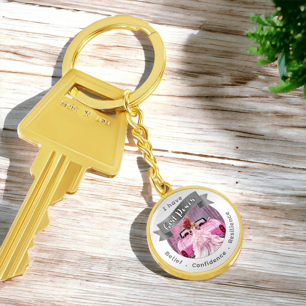 Girl Power- Red - Affirmation Keychain