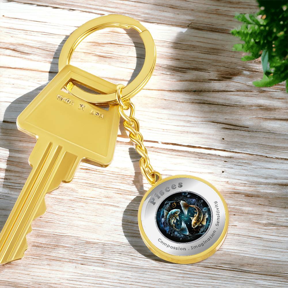 Pisces - Affirmation Keychain - More Than CharmsMore Than Charms